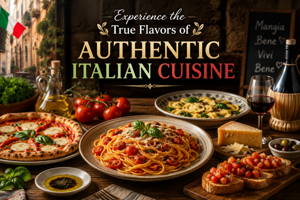authentic Italian cuisine